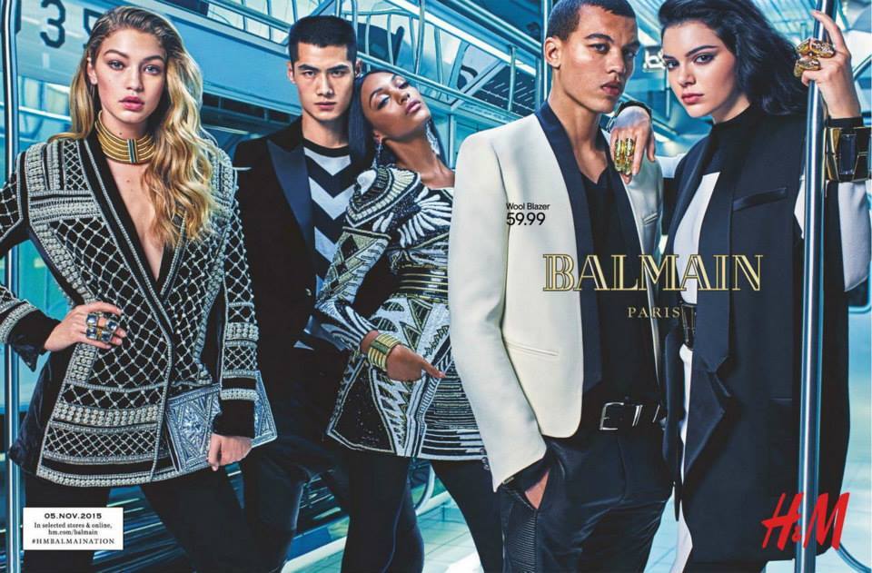 Рекламная кампания новой коллекции Balmain For H&M: новые кадры