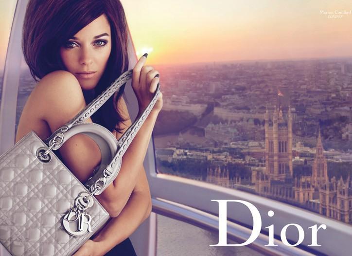 Марион Котийяр для рекламы сумок Christian Dior