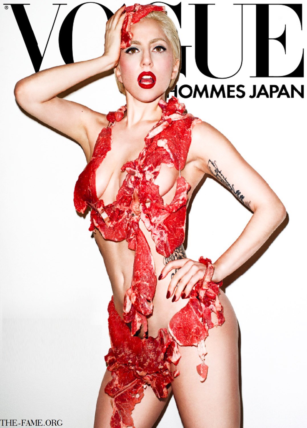 Lady Gaga на обложке японского  журнала Vogue Homme