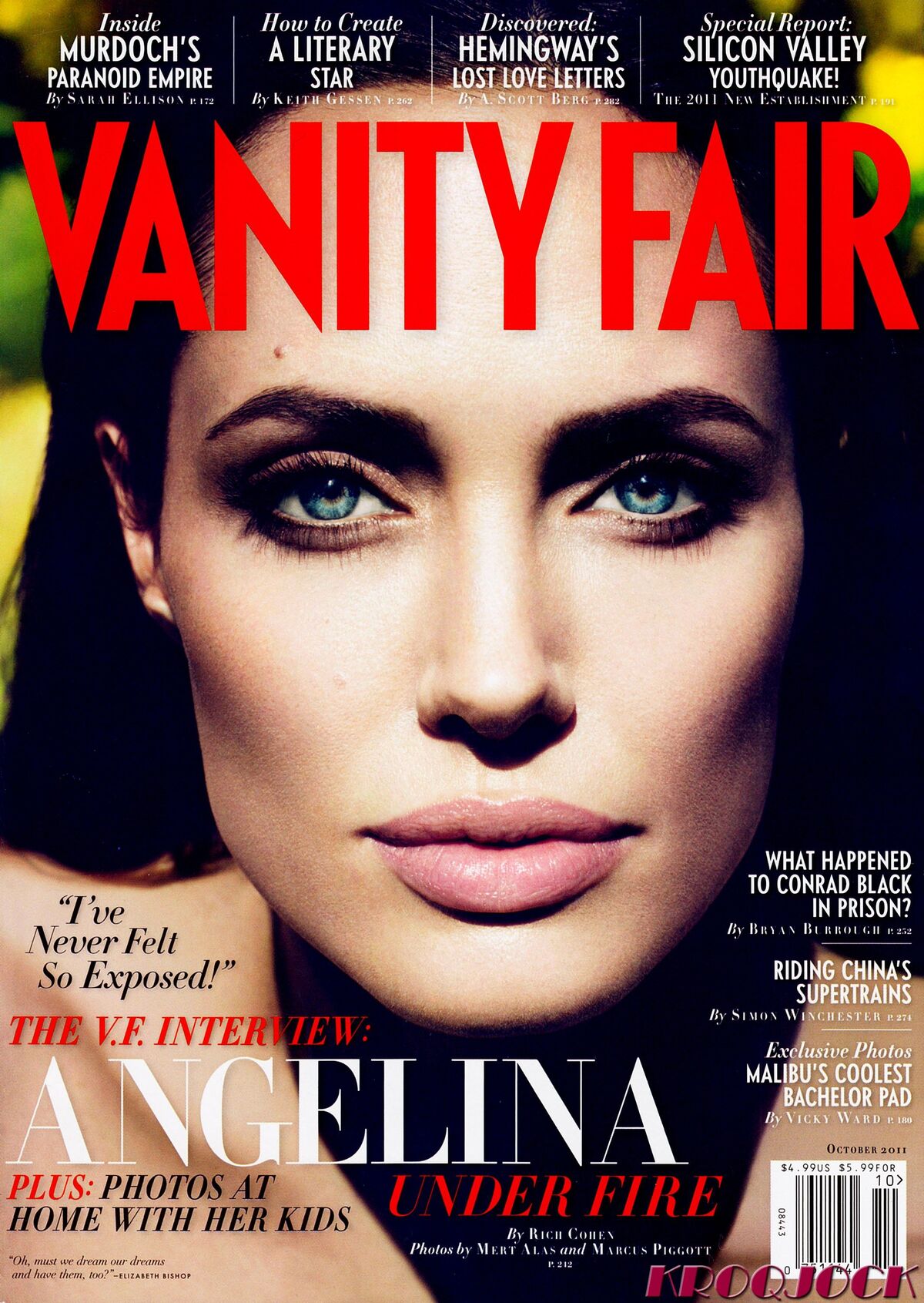Анджелина Джоли в журнале Vanity Fair. Октябрь 2011