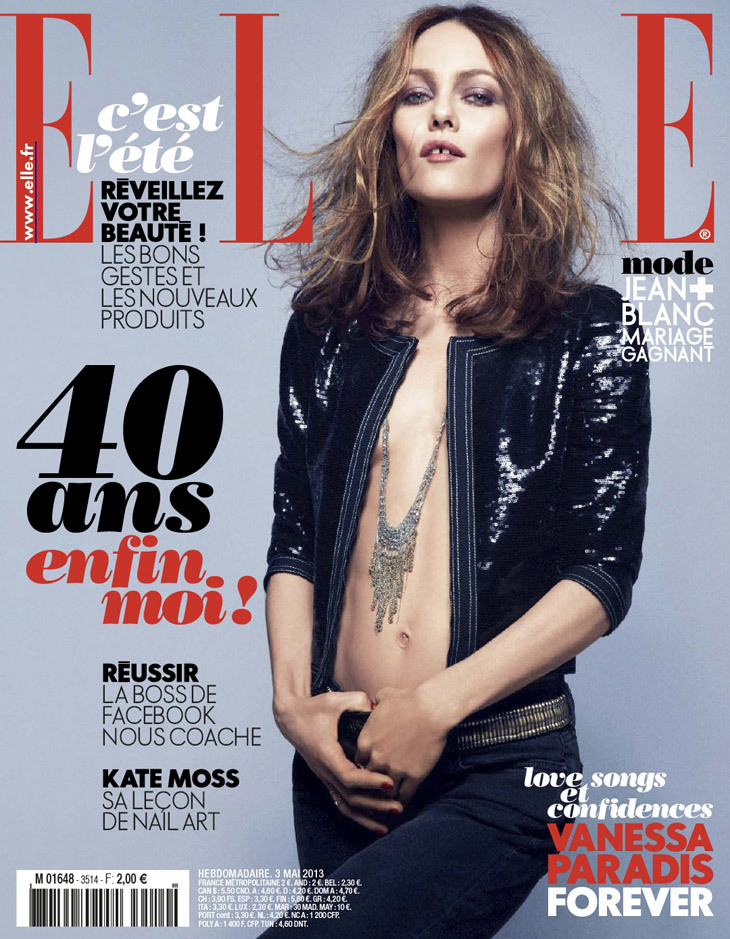 Ванесса Паради в журнале Elle Франция. Май 2013