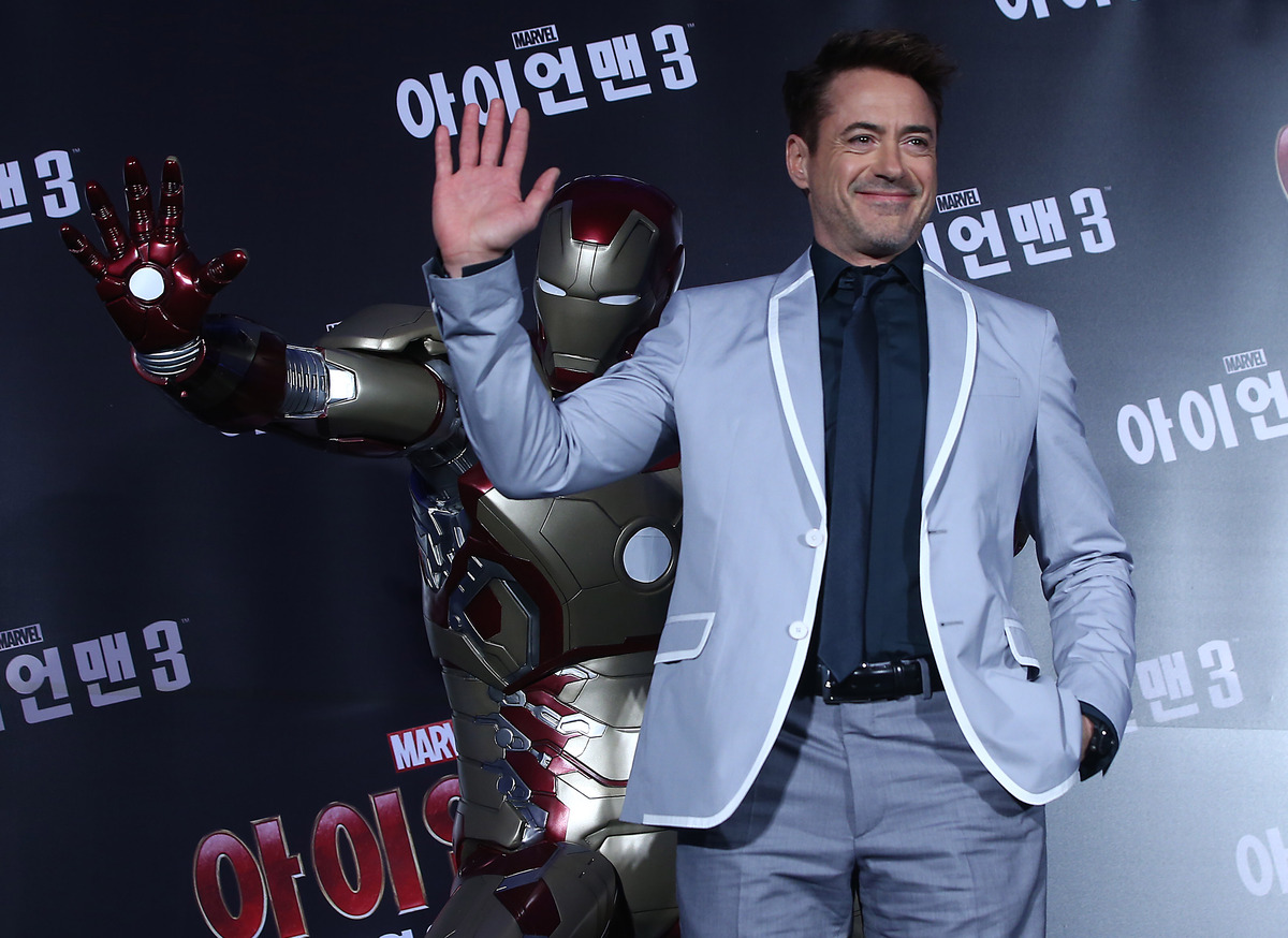 Пресс-конференция фильма "Железный человек 3" в Сеуле