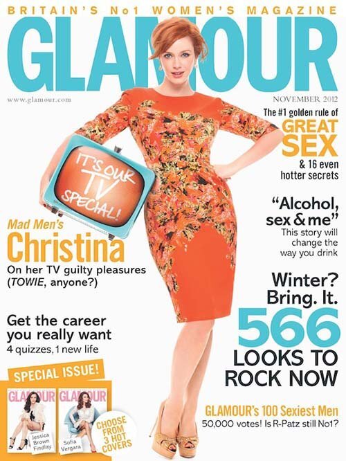 Кристина Хендрикс в журнале Glamour Великобритания. Ноябрь 2012