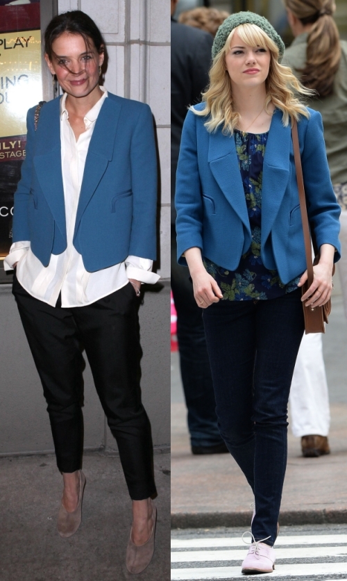 Fashion battle: Кэти Холмс и Эмма Стоун