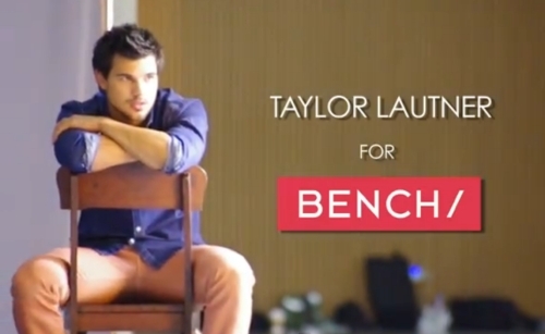 Видео: Тейлор Лотнер на съемках новой рекламной кампании Bench/