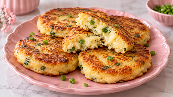 Картофельные лепёшки с луком: беру пюре, горсть сыра и жарю на сливочном масле — просто и вкусно