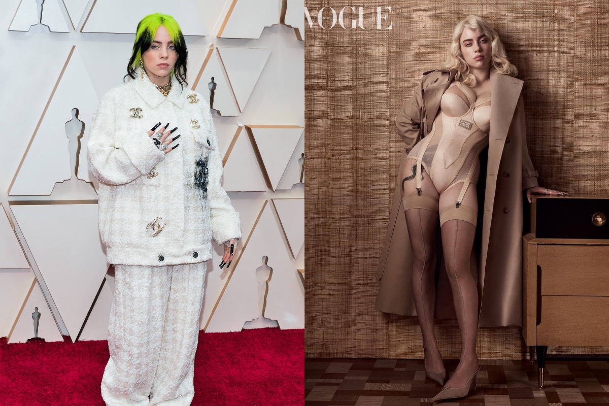19-летняя Билли Айлиш снялась в нижнем белье для обложки Vogue.
